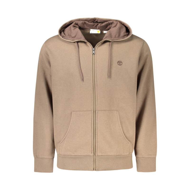 TIMBERLAND HERREN-SWEATSHIRT MIT REISSVERSCHLUSS, BRAUN