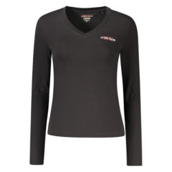 CAMISETA DE MANGA LARGA PARA MUJER GUESS JEANS NEGRA