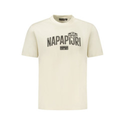 NAPAPIJRI MEN'S SHORT-SLEEVE T-SHIRT, BEIGE