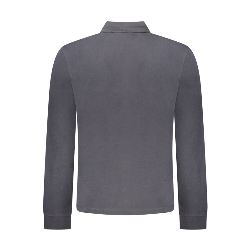 NAPAPIJRI MEN'S LONG-SLEEVED POLO SHIRT BLACK