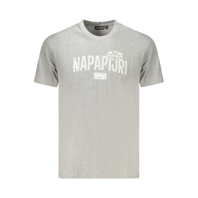 Napapijri Herren Kurzarm-T-Shirt Grau