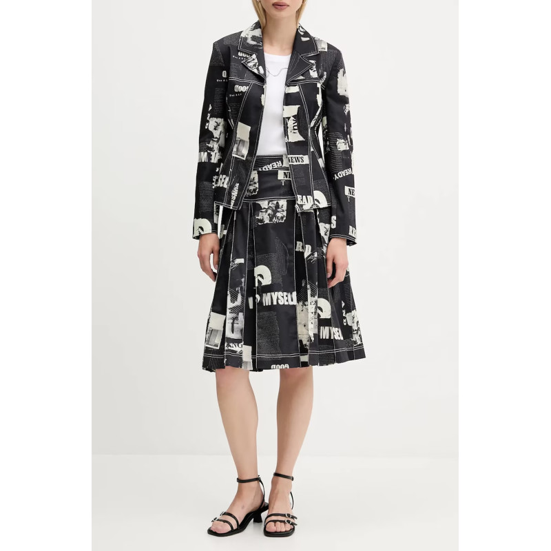 DESIGUAL DAMEN-LONGUETTE-ROCK SCHWARZ