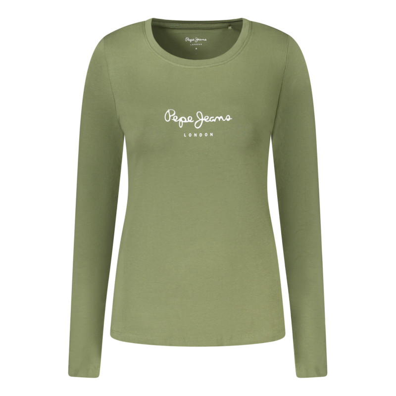 PEPE JEANS T-SHIRT MANICHE LUNGHE DONNA VERDE
