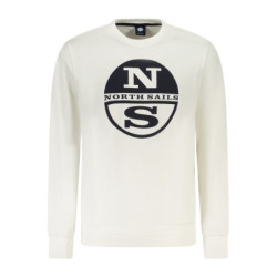 NORTH SAILS MEN'S ZIP-UP SWEATSHIRT WHITE