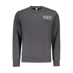 NORTH SAILS MEN'S BLACK ZIP-UP SWEATSHIRT