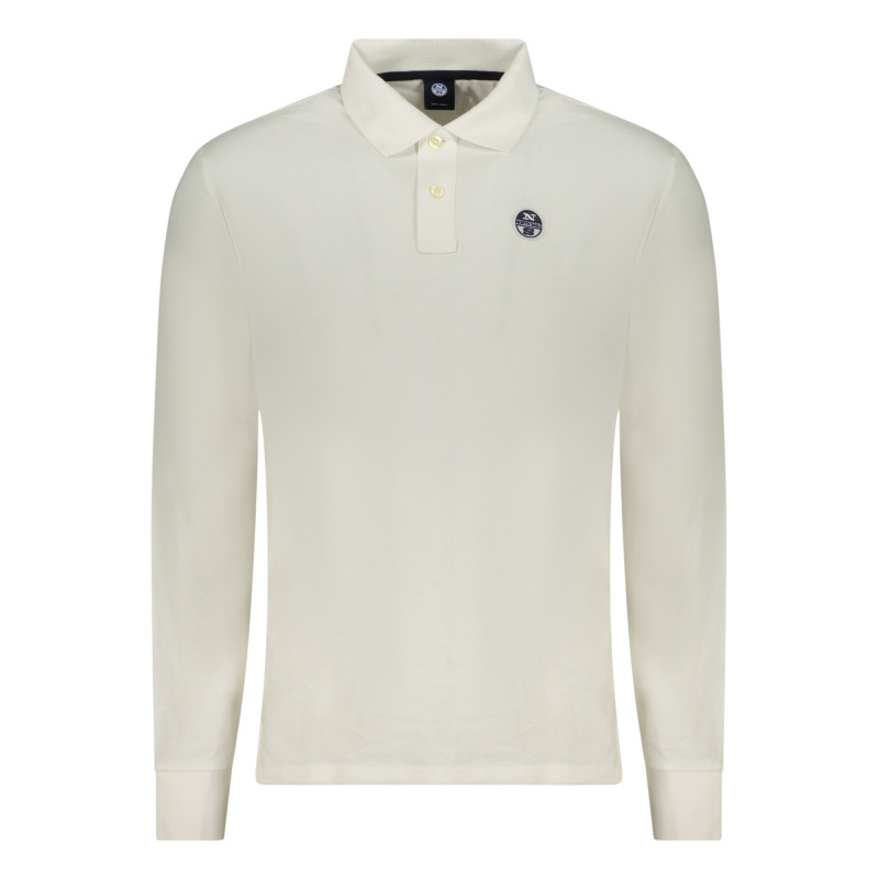 NORTH SAILS MEN'S LONG-SLEEVED POLO SHIRT WHITE