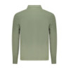 NORTH SAILS MEN'S LONG-SLEEVED POLO SHIRT, GREEN