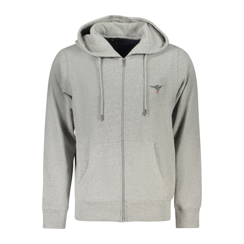 SUDADERA GRIS CON CREMALLERA PARA HOMBRE DE LA ACADEMIA MILITAR