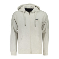MILITARY ACADEMY MEN'S GRAY ZIP-UP SWEATSHIRT