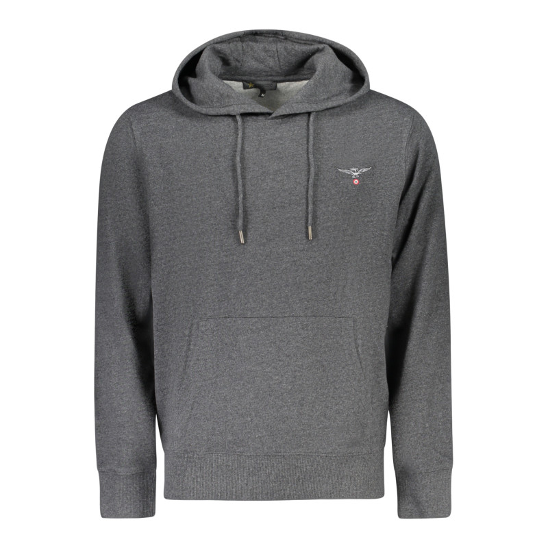 SUDADERA GRIS CON CREMALLERA PARA HOMBRE DE LA ACADEMIA MILITAR