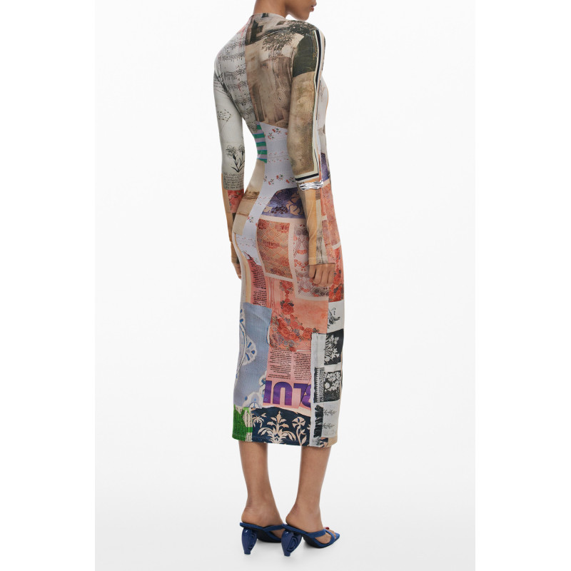 DESIGUAL ABITO LUNGO DONNA BEIGE