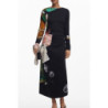 ROBE LONGUE NOIRE POUR FEMME DESIGUAL