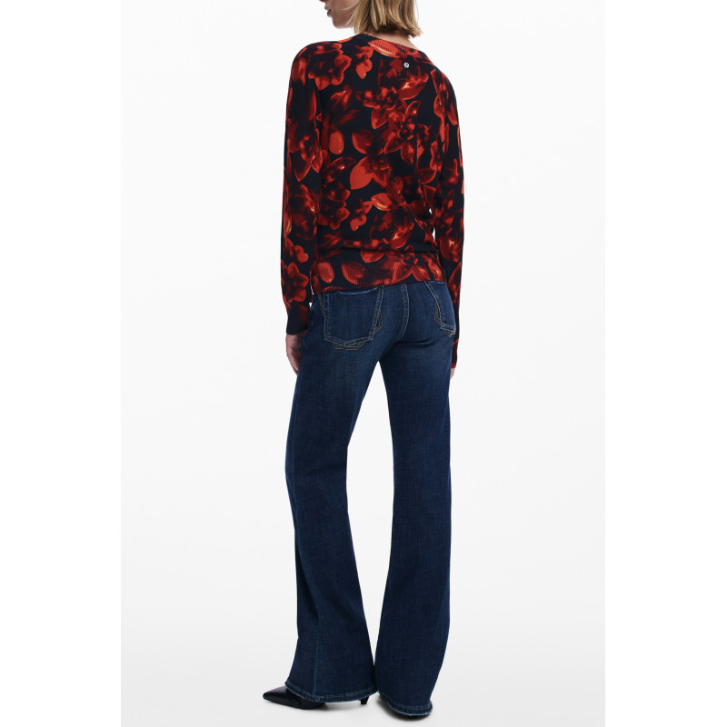 DESIGUAL DAMEN SCHWARZER PULLOVER