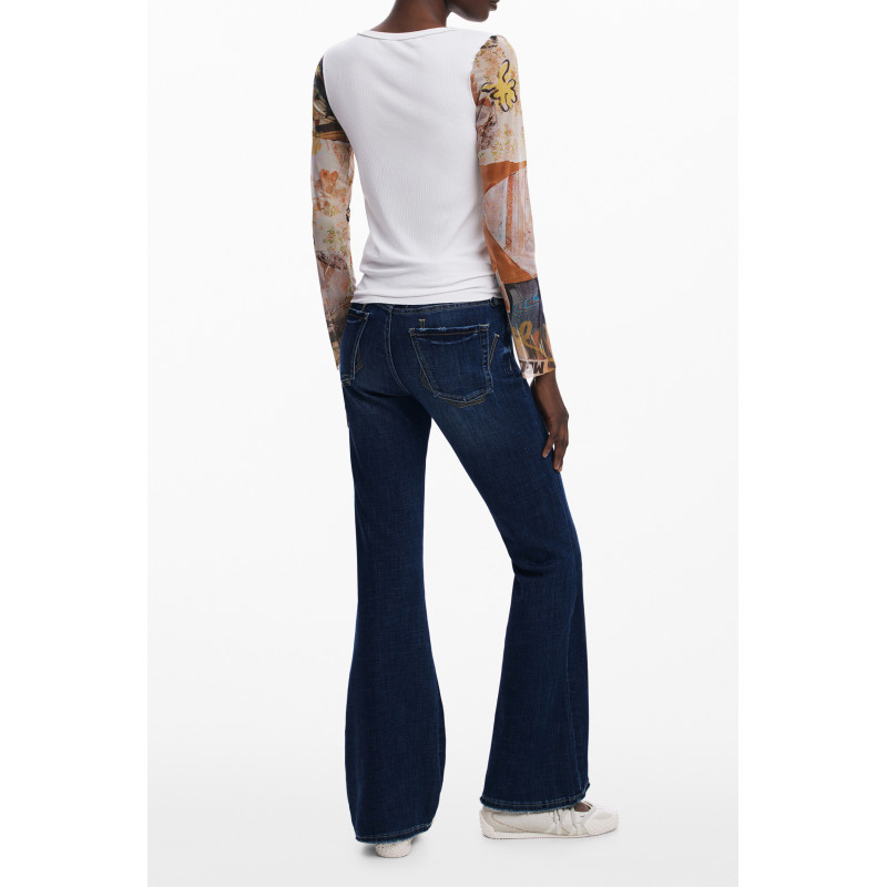 DESIGUAL DAMEN WEISSER PULLOVER