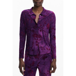 CHEMISE VIOLETTE À MANCHES LONGUES POUR FEMME DESIGUAL
