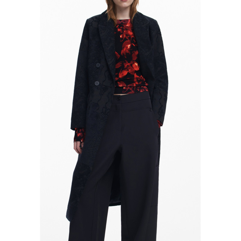 DESIGUAL CAPPOTTO DONNA NERO