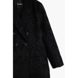 MANTEAU NOIR POUR FEMME DESIGUAL