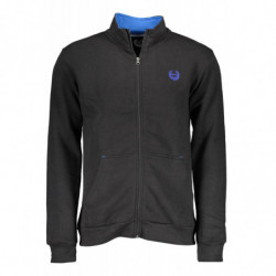 GIAN MARCO VENTURI HERREN SWEATSHIRT SCHWARZ MIT REISSVERSCHLUSS