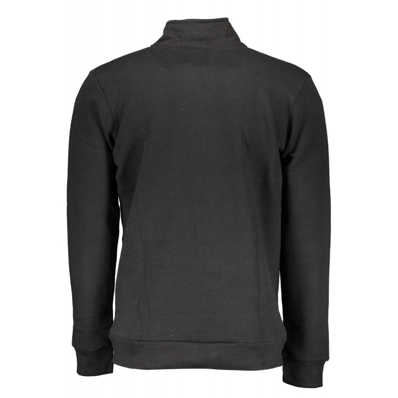 GIAN MARCO VENTURI HERREN SWEATSHIRT SCHWARZ MIT REISSVERSCHLUSS