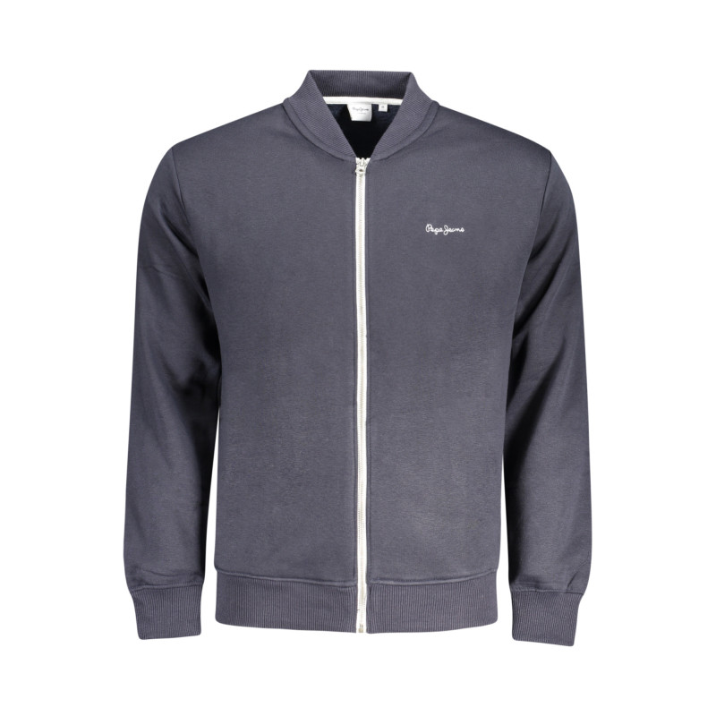 PEPE JEANS MEN'S BLUE ZIP-UP SWEATSHIRT