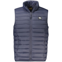 CAVALLI CLASS MEN'S BLUE SLEEVELESS JACKET