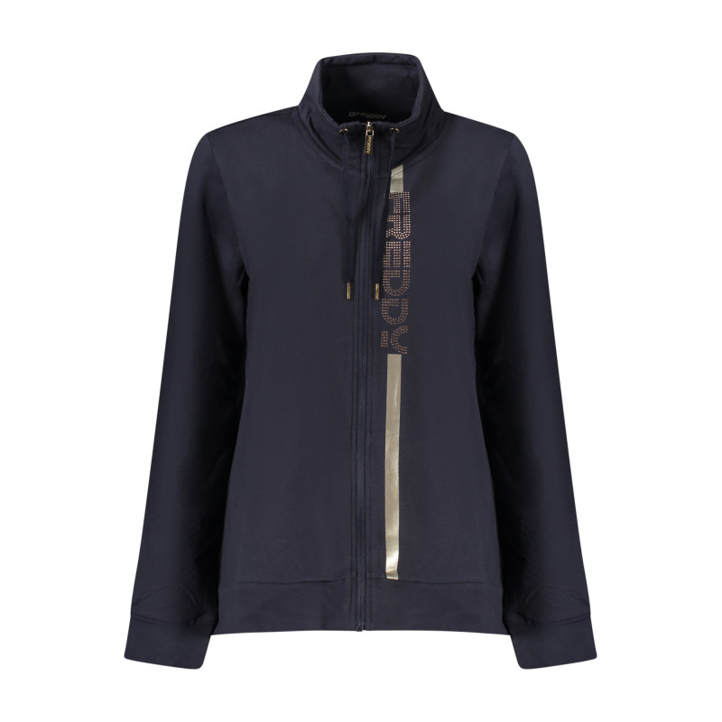 SWEAT-SHIRT FREDDY BLEU À FERMETURE ÉCLAIR POUR FEMME