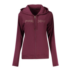 FREDDY WOMEN'S PURPLE ZIP-UP SWEATSHIRT