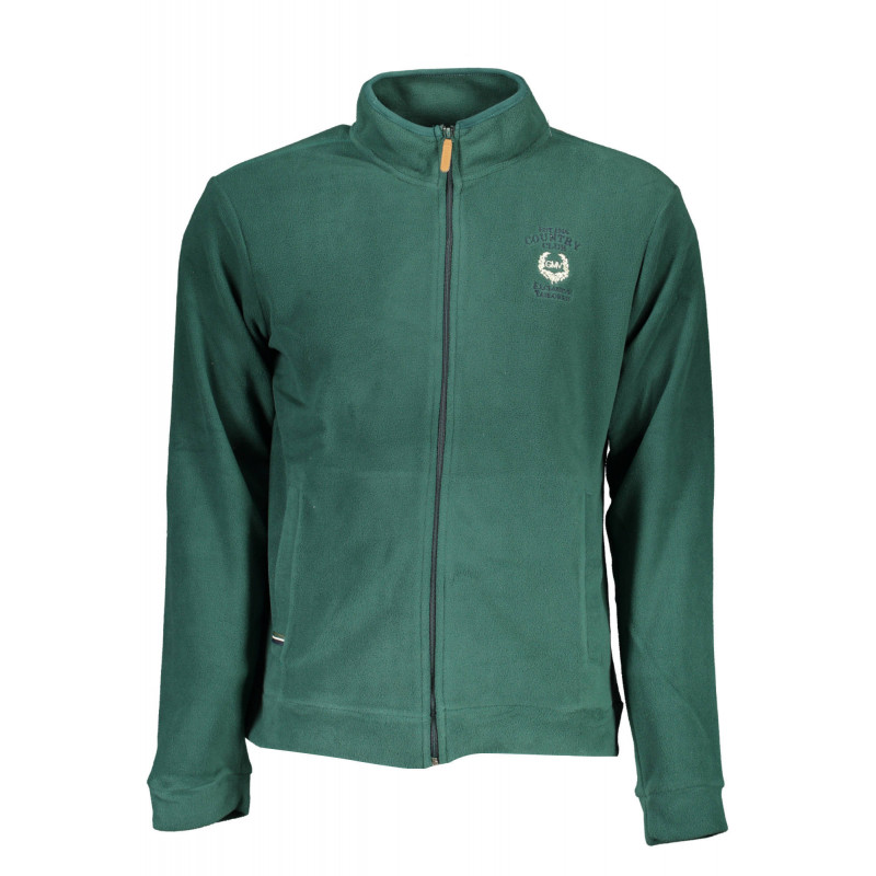 SUDADERA GIAN MARCO VENTURI CON CREMALLERA HOMBRE VERDE