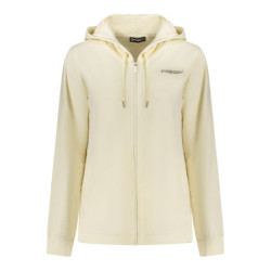 FREDDY WEISSES DAMEN-SWEATSHIRT MIT REISSVERSCHLUSS
