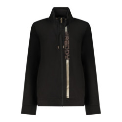 FREDDY WOMEN'S BLACK ZIP-UP SWEATSHIRT