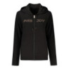 FREDDY WOMEN'S BLACK ZIP-UP SWEATSHIRT