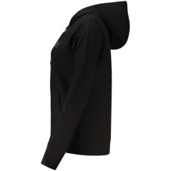 FREDDY SCHWARZES DAMEN-SWEATSHIRT MIT REISSVERSCHLUSS