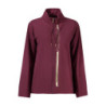 SUDADERA FREDDY MUJER MORADA CON CREMALLERA