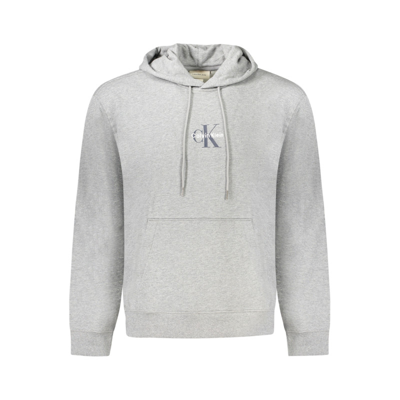 SUDADERA GRIS CON CREMALLERA DE CALVIN KLEIN PARA HOMBRE