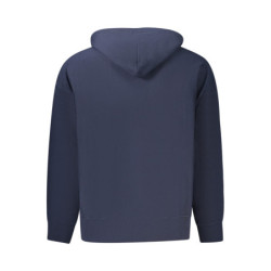 Sweat-shirt zippé bleu Calvin Klein pour homme