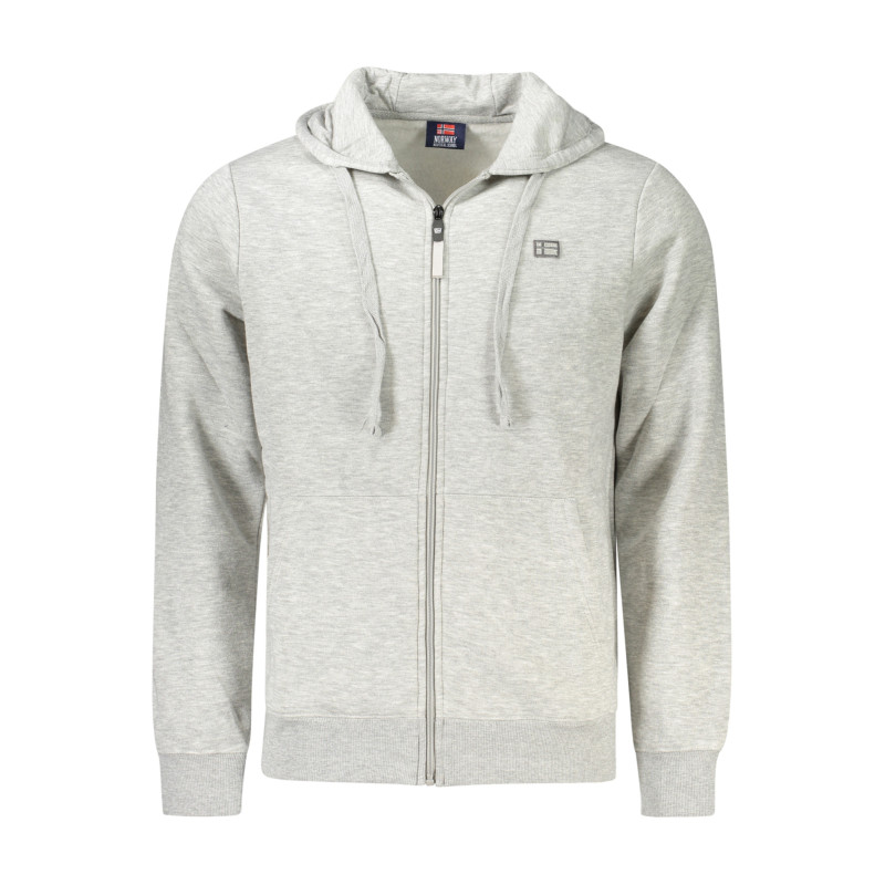 NORWAY 1963 MEN'S GRAY ZIP-UP SWEATSHIRT