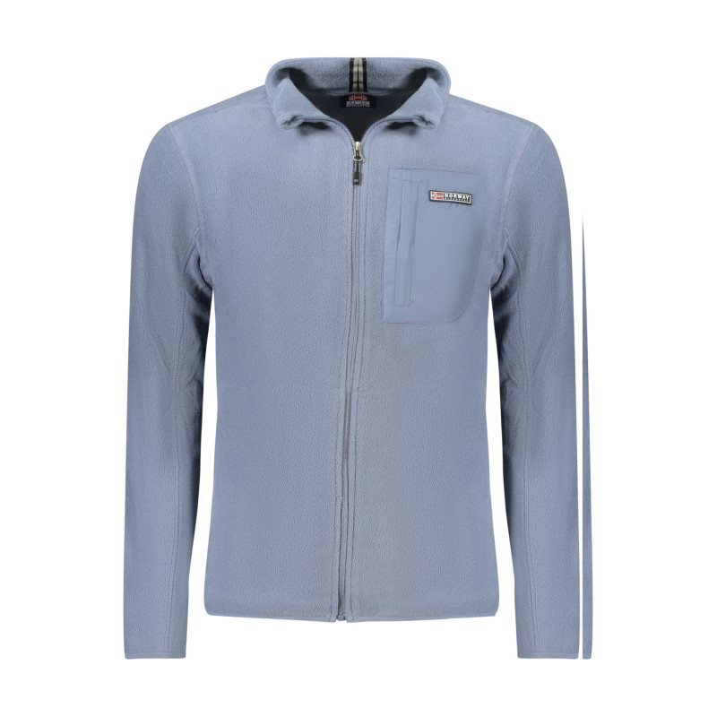 NORWAY 1963 FELPA CON ZIP UOMO BLU