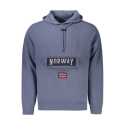 NORWEGEN 1963 HERREN BLAUES SWEATSHIRT MIT REISSVERSCHLUSS