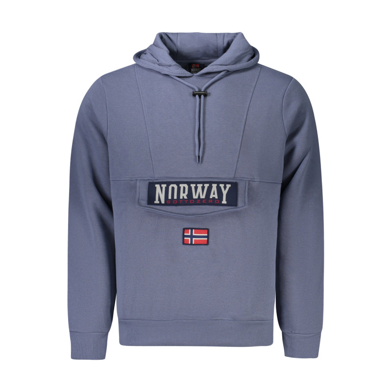 SUDADERA AZUL CON CREMALLERA PARA HOMBRE NORWAY 1963