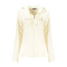 FREDDY WOMEN'S WHITE ZIP-UP SWEATSHIRT