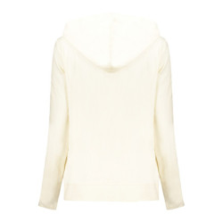 FREDDY WOMEN'S WHITE ZIP-UP SWEATSHIRT