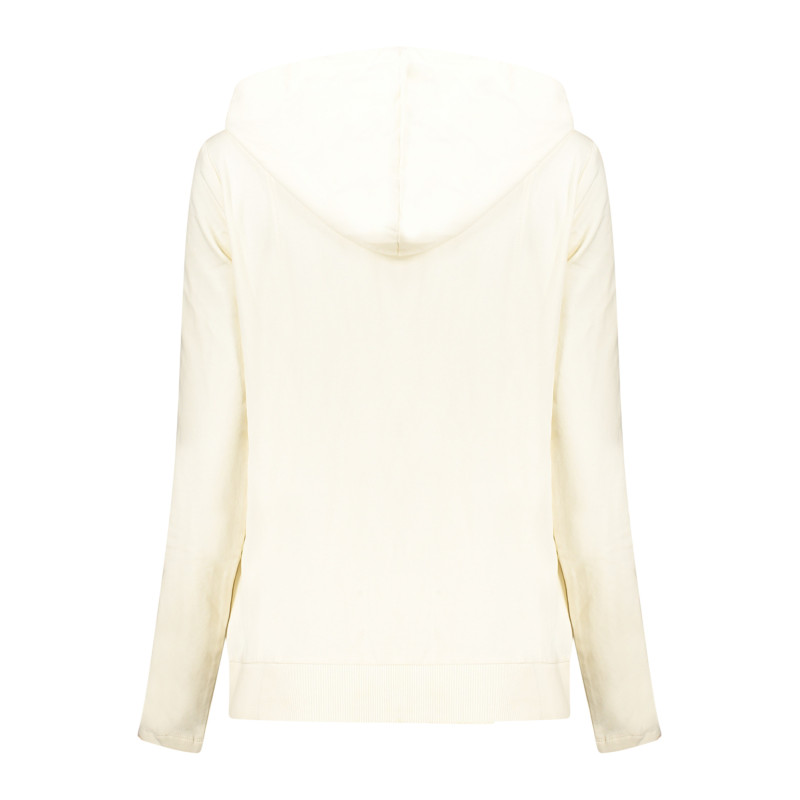 FREDDY WOMEN'S WHITE ZIP-UP SWEATSHIRT