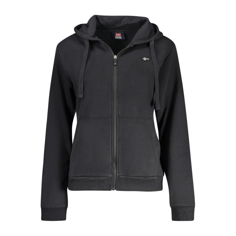 NORWAY 1963 WOMEN'S BLACK ZIP-UP SWEATSHIRT