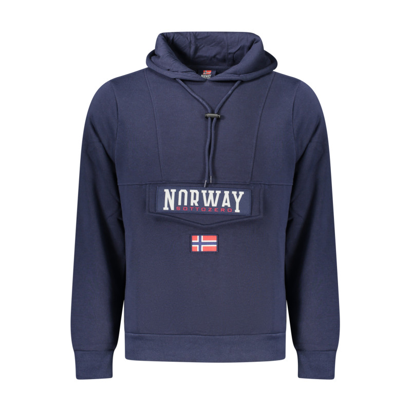 SUDADERA AZUL CON CREMALLERA PARA HOMBRE NORWAY 1963