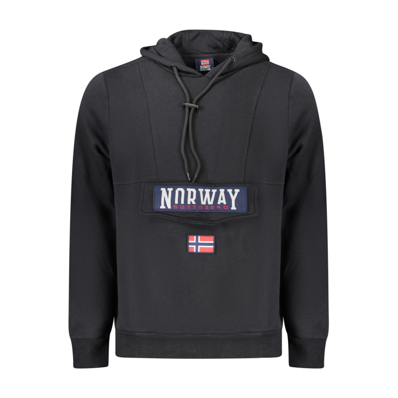 NORWAY 1963 MEN'S BLACK ZIP-UP SWEATSHIRT