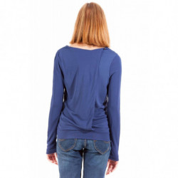 T-SHIRT MANCHES LONGUES GANT FEMME BLEU