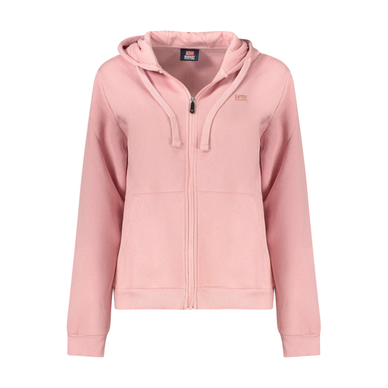 SWEAT-SHIRT FEMME ROSE À FERMETURE ÉCLAIR NORVÈGE 1963