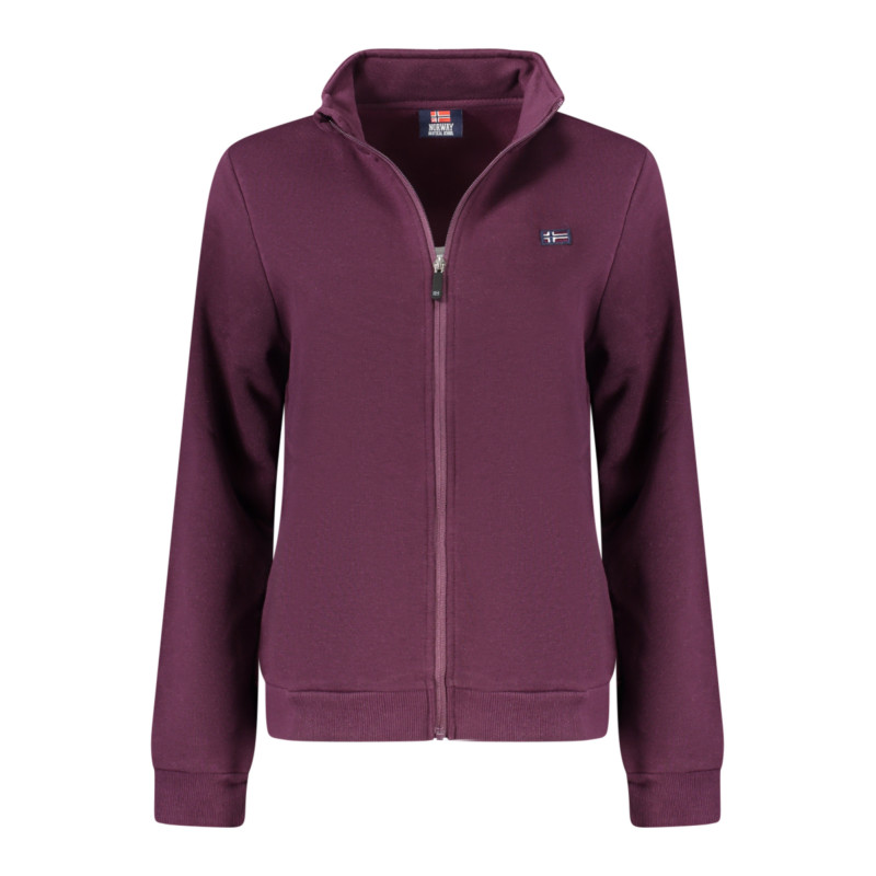 SWEAT-SHIRT VIOLET À FERMETURE ÉCLAIR POUR FEMMES NORVÈGE 1963