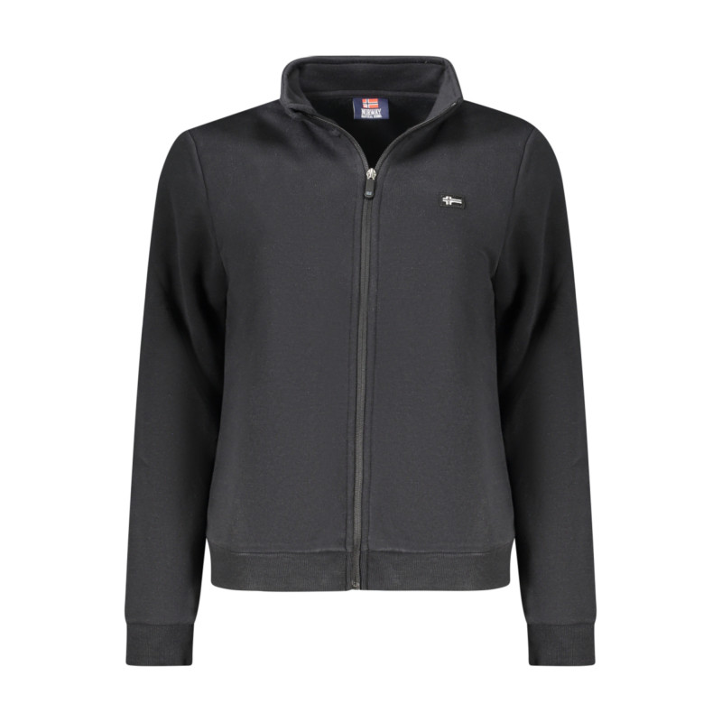 NORUEGA 1963 SUDADERA NEGRA CON CREMALLERA PARA MUJER