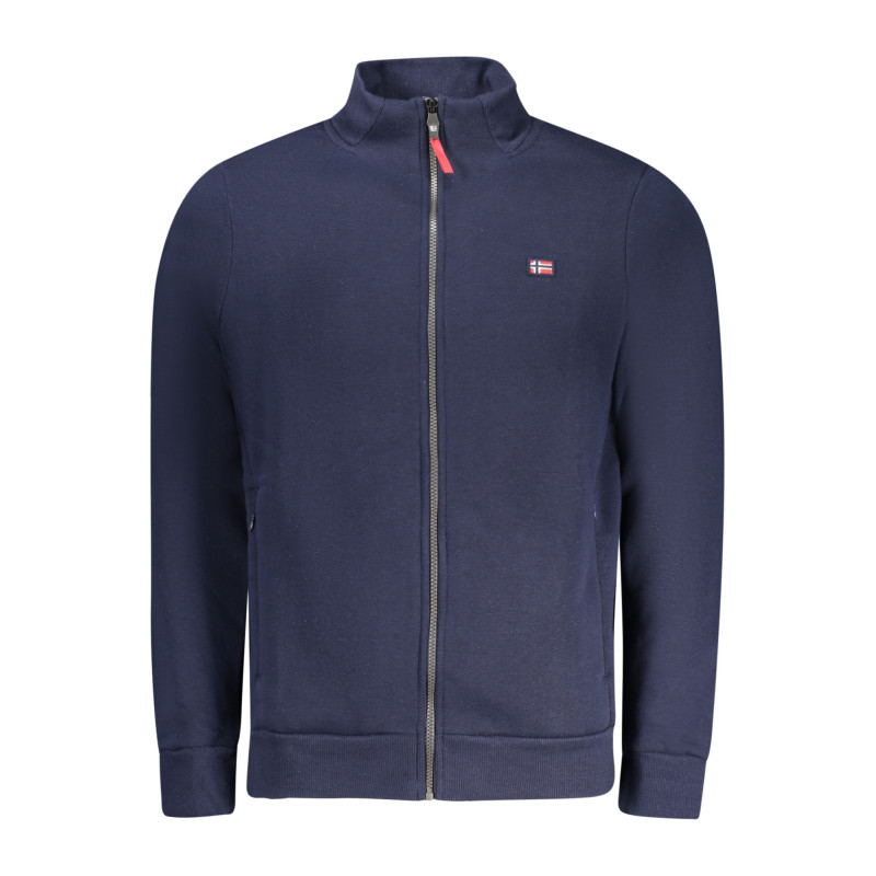 SUDADERA AZUL CON CREMALLERA PARA HOMBRE NORWAY 1963